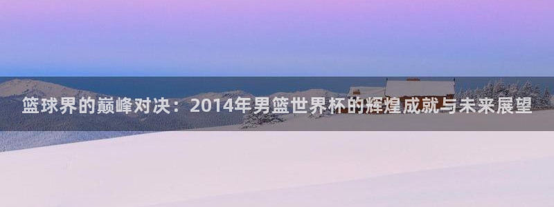 26世界杯：篮球界的巅峰对决：2014年男篮世界杯的辉煌成就与未来展望